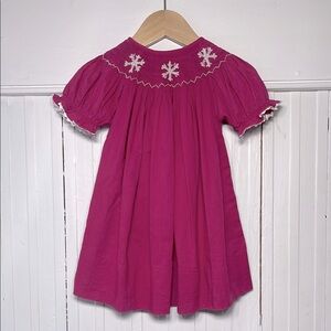 SMOCKED BOUTIQUE VGUC Smocked Snowflake Dress